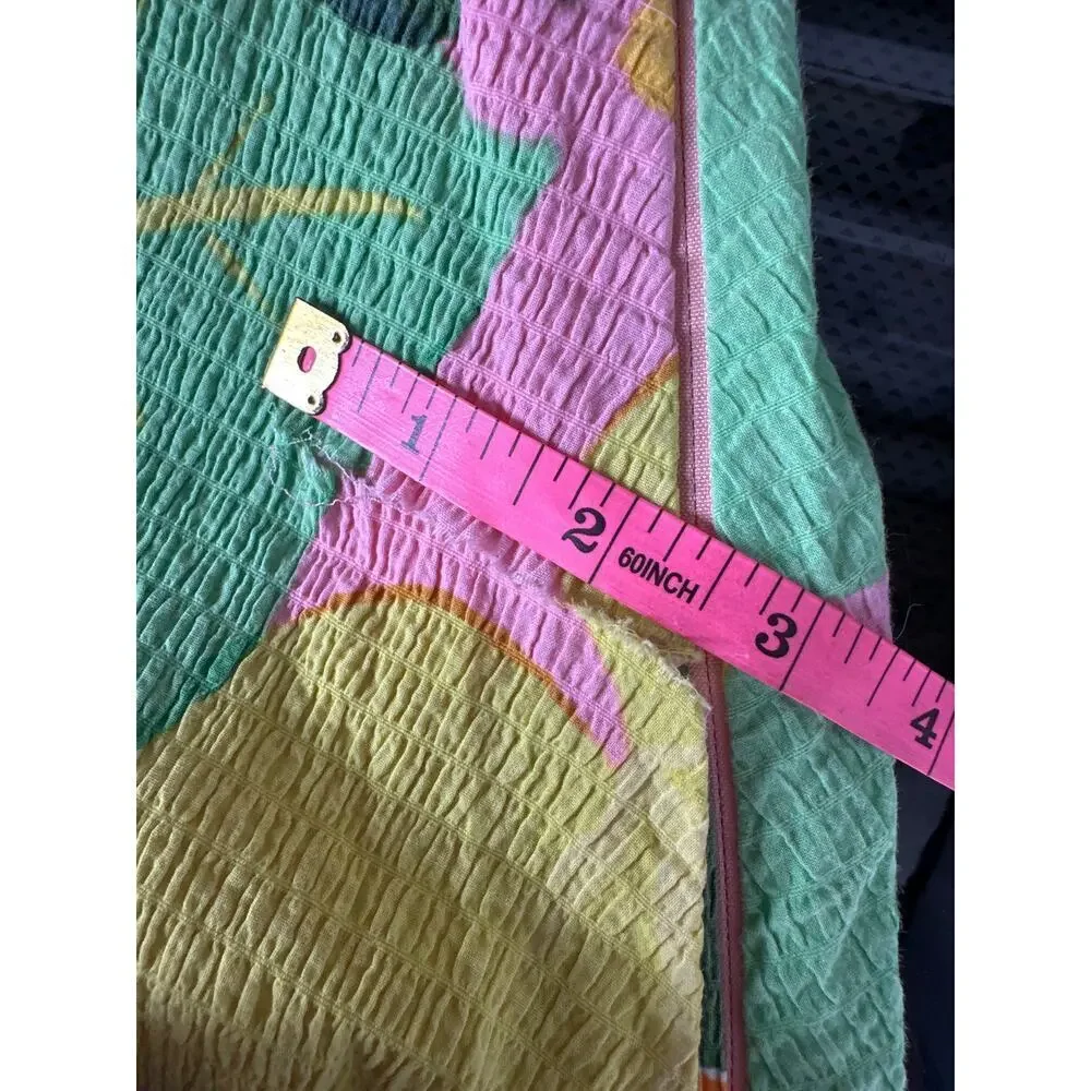 Kate Spade Cucumber Floral Dress Flutter Sleeve Mini Swing Multi 12